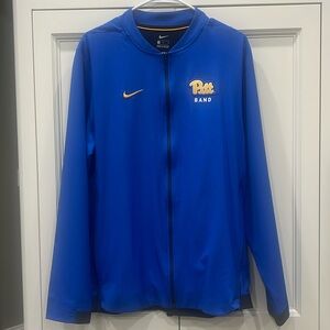 Nike University of Pittsburgh  Pitt Band  Zip-Up Hoodie. Mens medium.